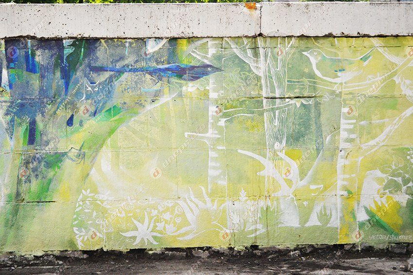 Набережную Днепропетровска украсили новым стрит-артом