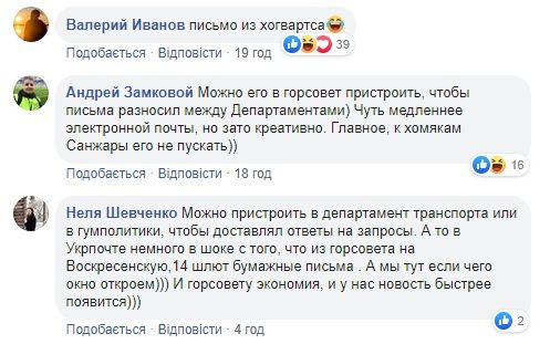 «Новый сотрудник мэрии»: дома у Лысенко поселилась сова. Новости Днепра
