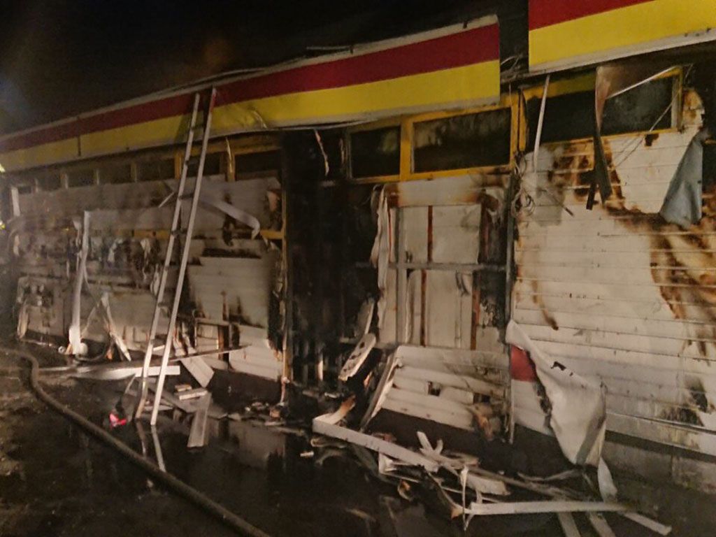 На Днепропетровщине сгорело кафе. Новости Днепра