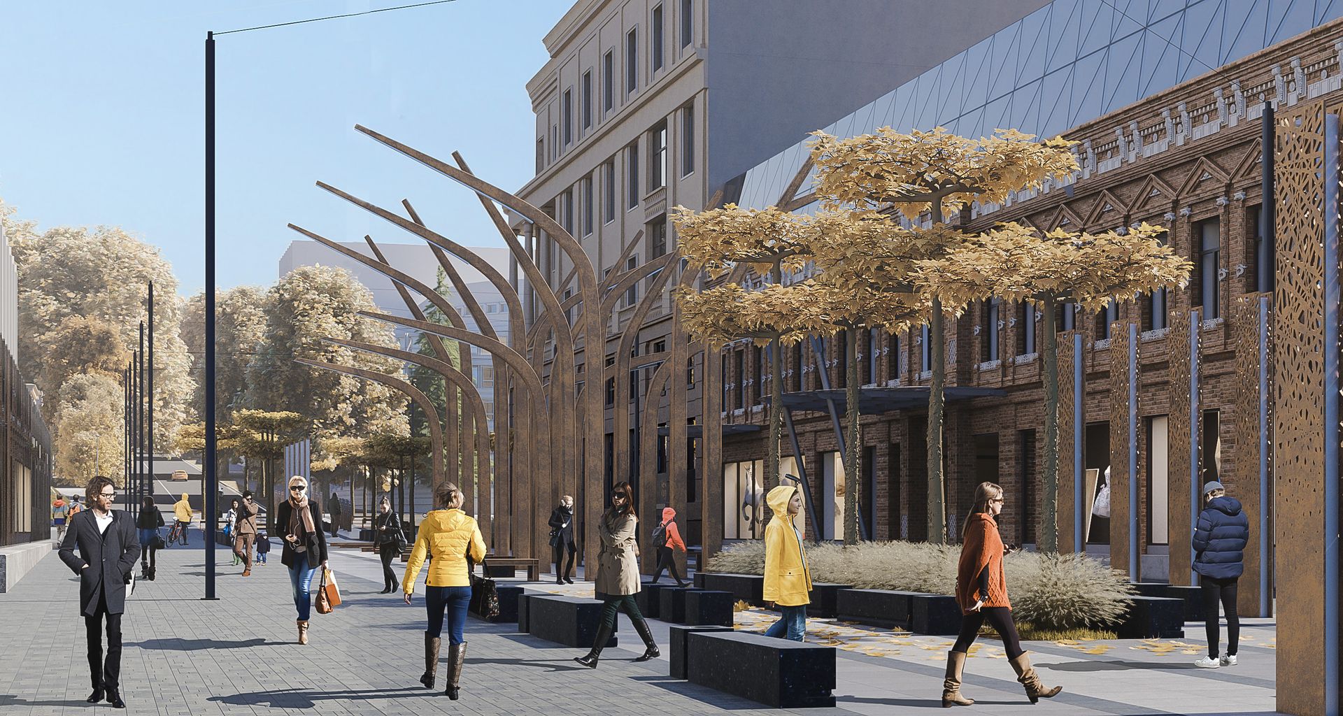 Новые деревья, фонтаны и пешеходная зона: Как будет выглядеть улица Короленко в Днепре после реконструкции. Новости Днепра