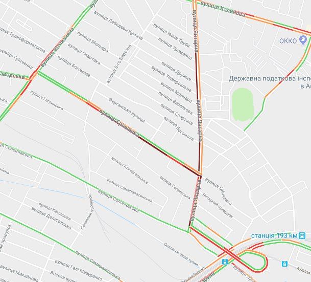 В Днепре с утра жители застряли в пробках. Новости Днепра