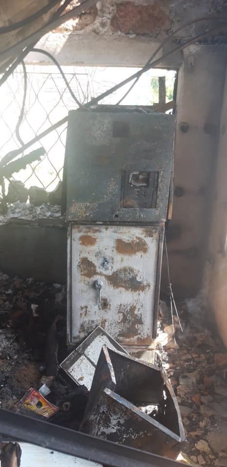 Под Днепром в селе сожгли единственный банкомат. Новости Днепра