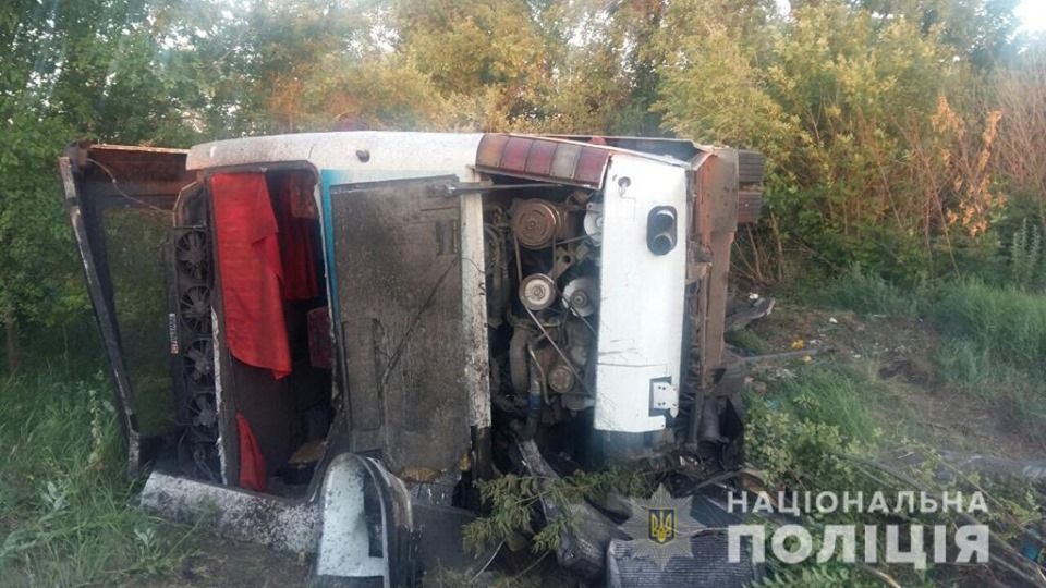 В ДТП попал туристический автобус, ехавший на Днепропетровщину. Новости Украины