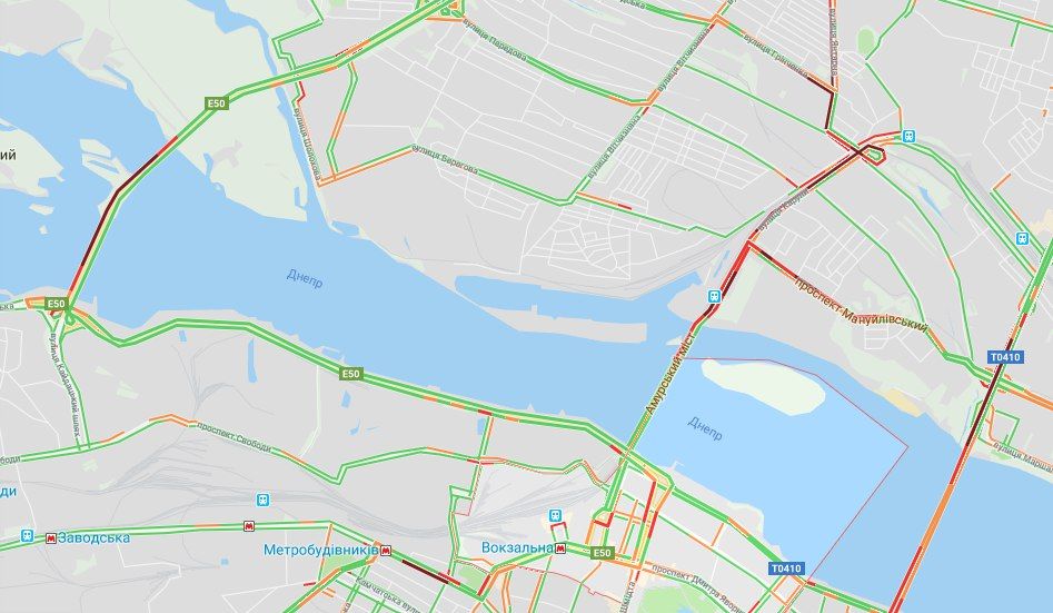 ДТП с маршруткой и трамваем: в Днепре «стоят» мосты. Новости Днепра