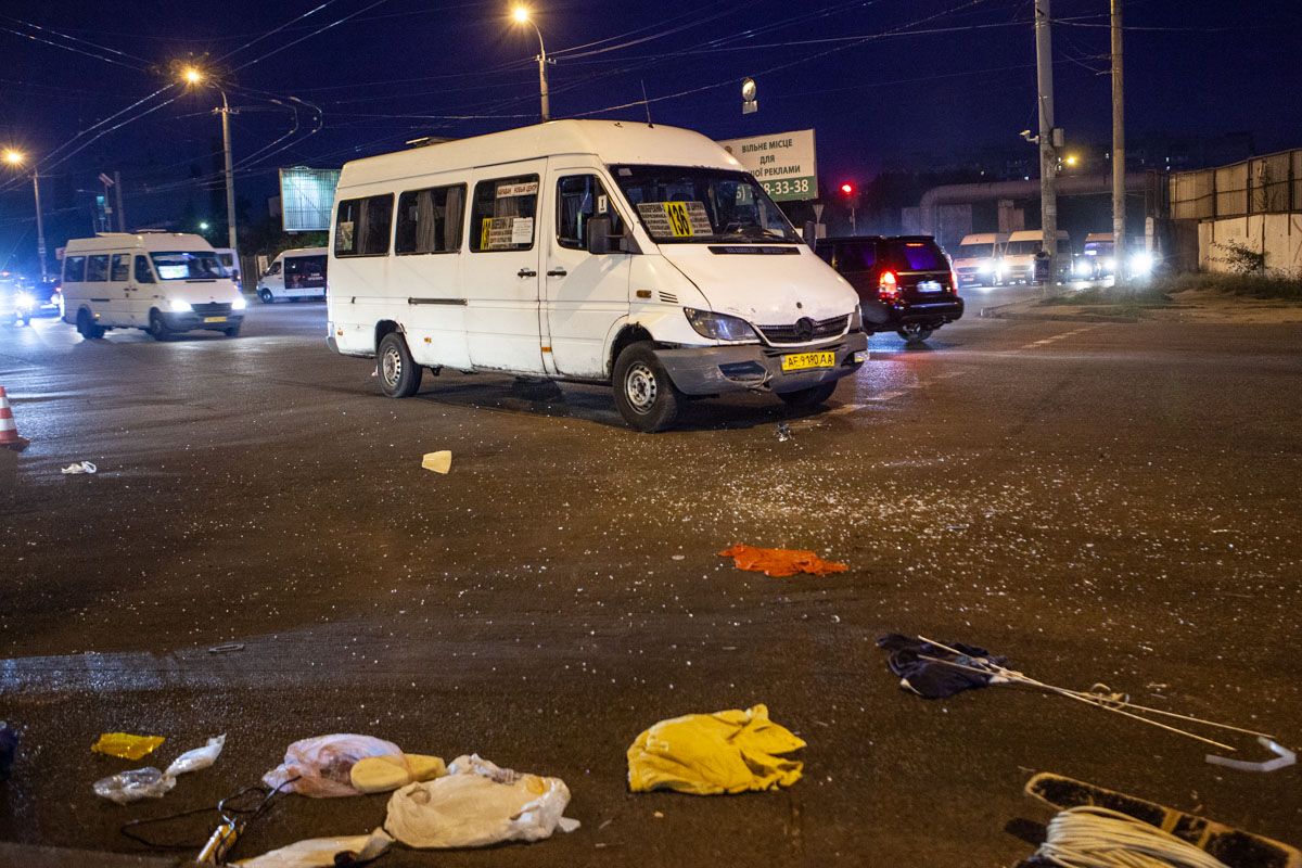 В Днепре маршрутка попала в ДТП. Новости Днепра