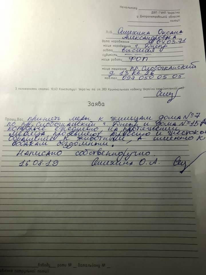 Неравная борьба: в Днепре люди засыпали нору щенков битым стеклом. Новости Днепра