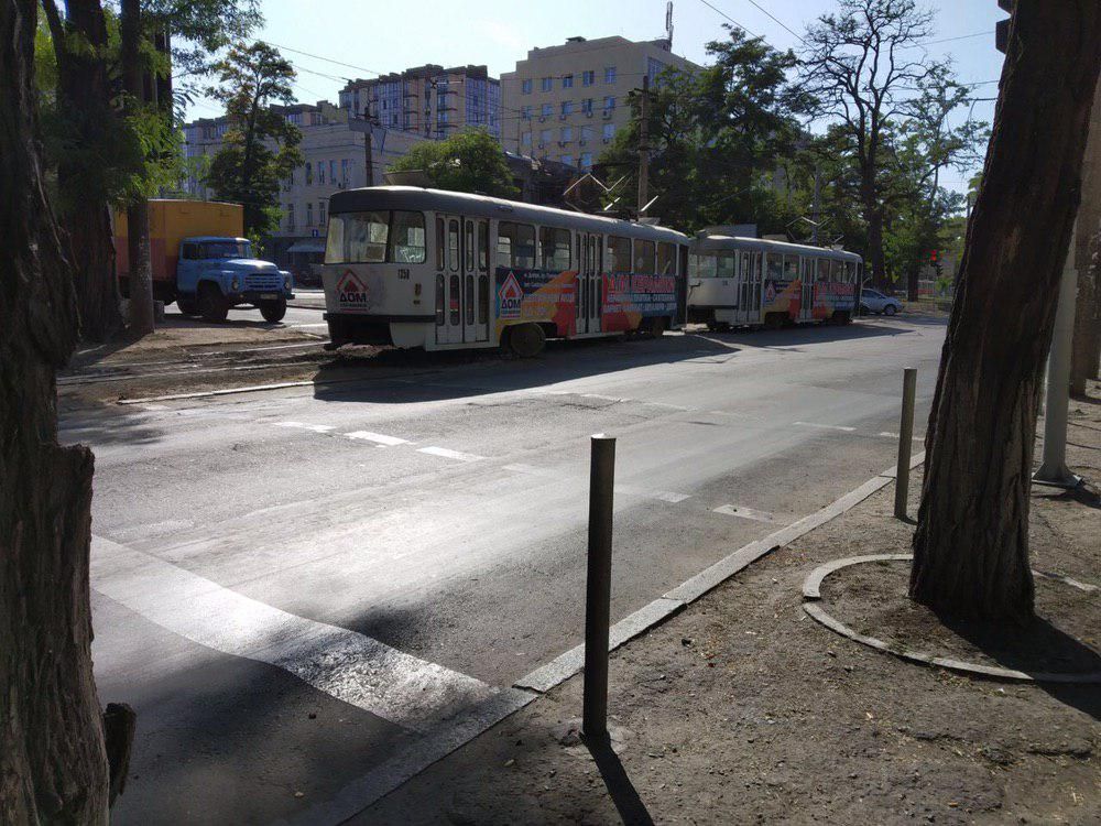 В Днепре трамвай сошел с рельсов. Новости Днепра