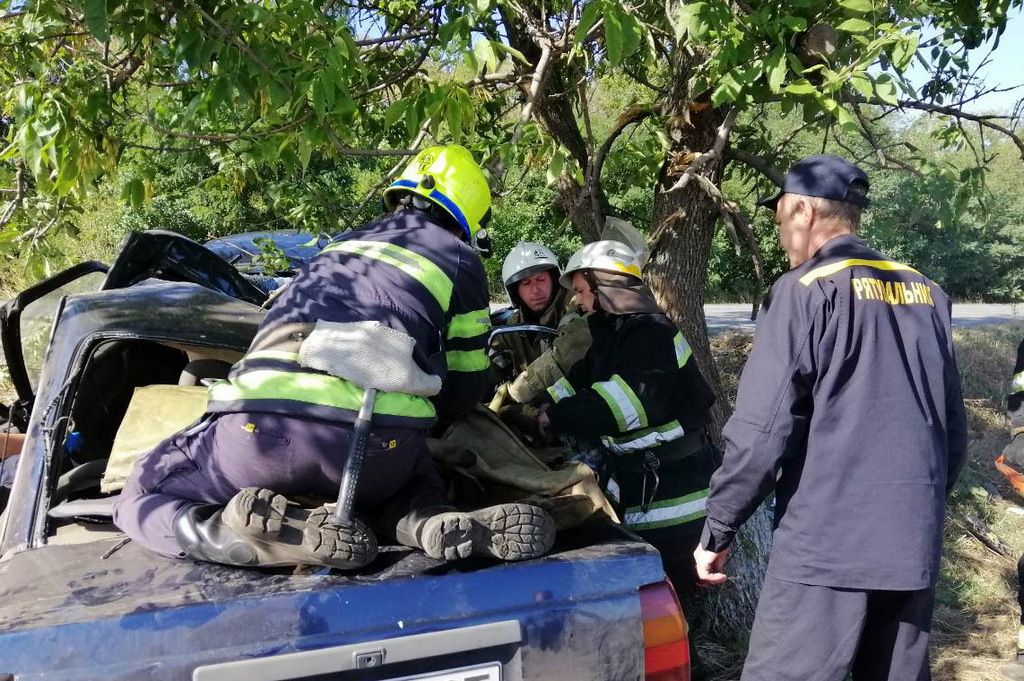 Под Днепром авто влетело в дерево: людей зажало. Новости Днепра