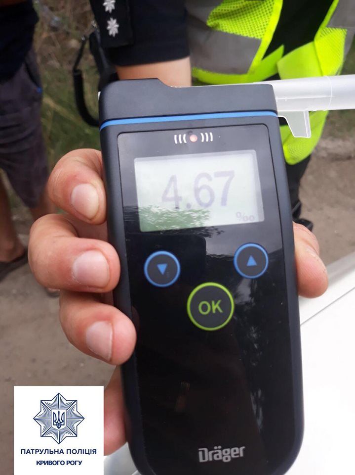 174 километра в час: пьяный водитель устроил гонки на трассе. Новости Днепра