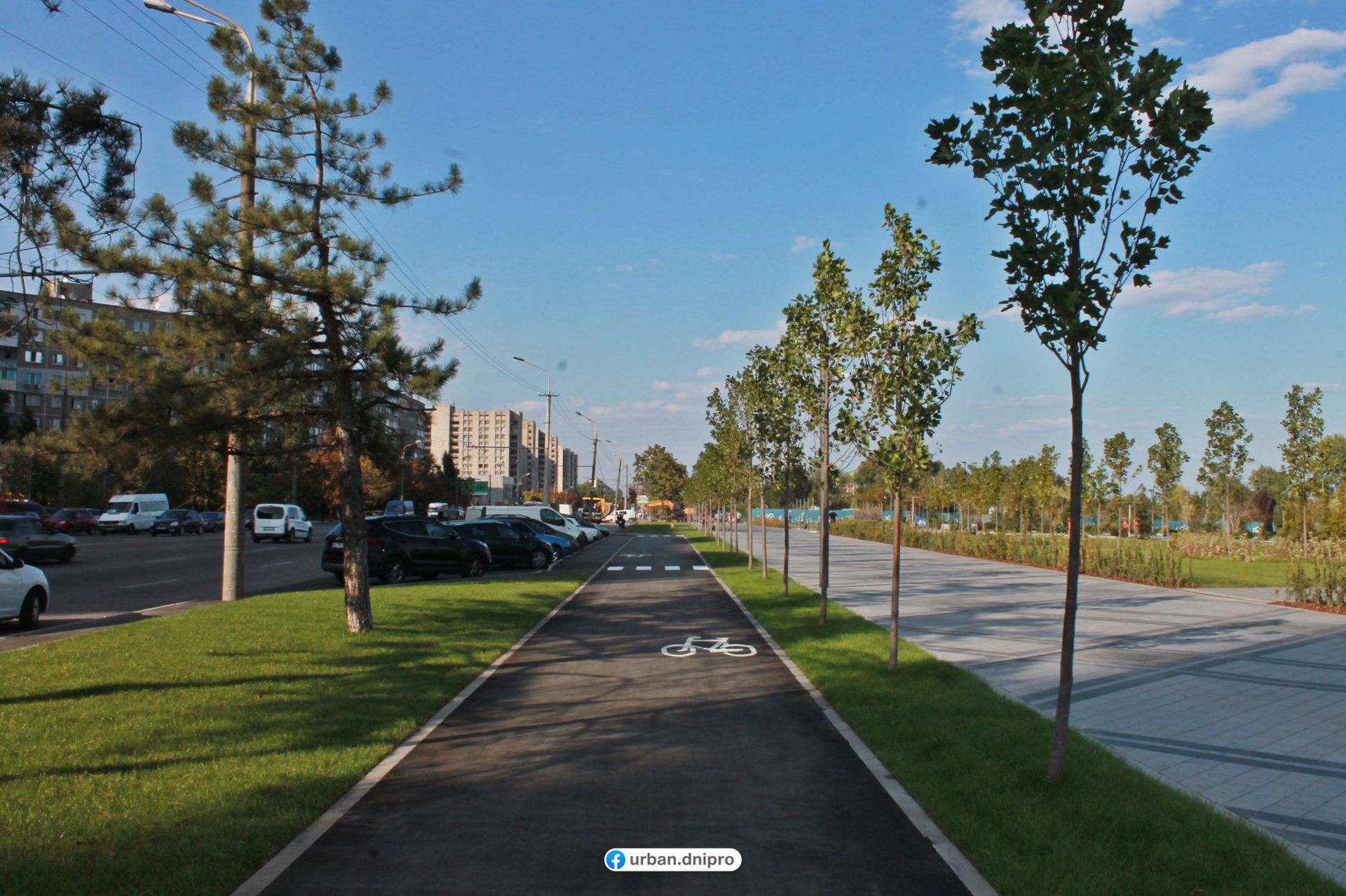 Все для комфорта: в Днепре обустроили велодорожки и пешеходные зоны. Новости Днепра