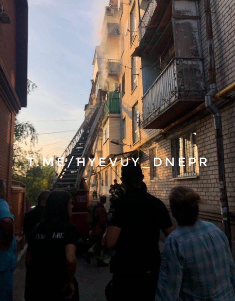 В Днепре пожар в многоэтажке: женщина не смогла выбраться. Новости Днепра