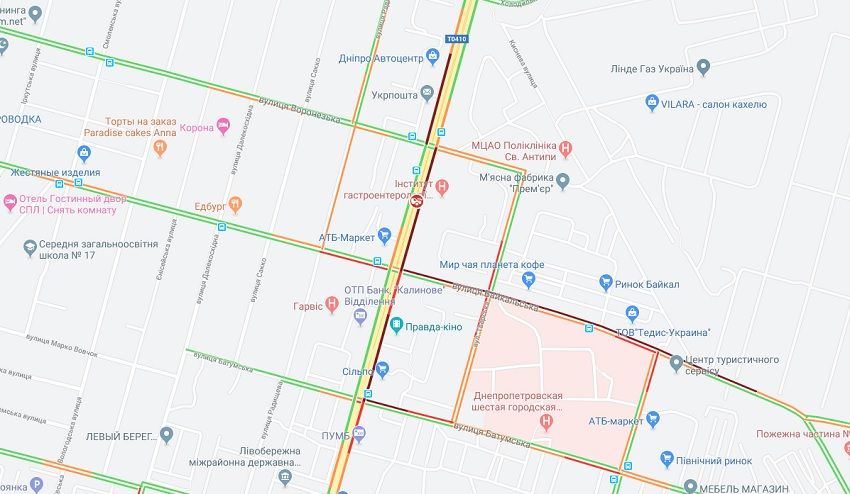 В Днепре фура сломалась посреди проспекта. Новости Днепра