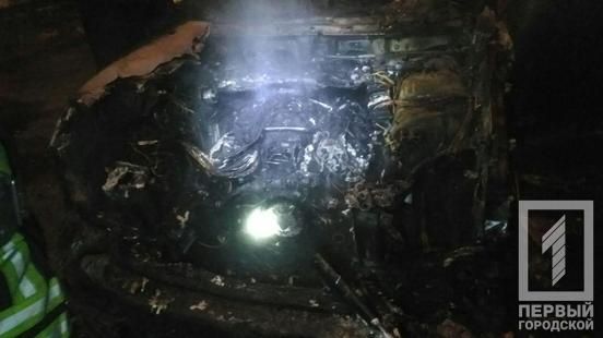 Горела машина. Новости Днепра