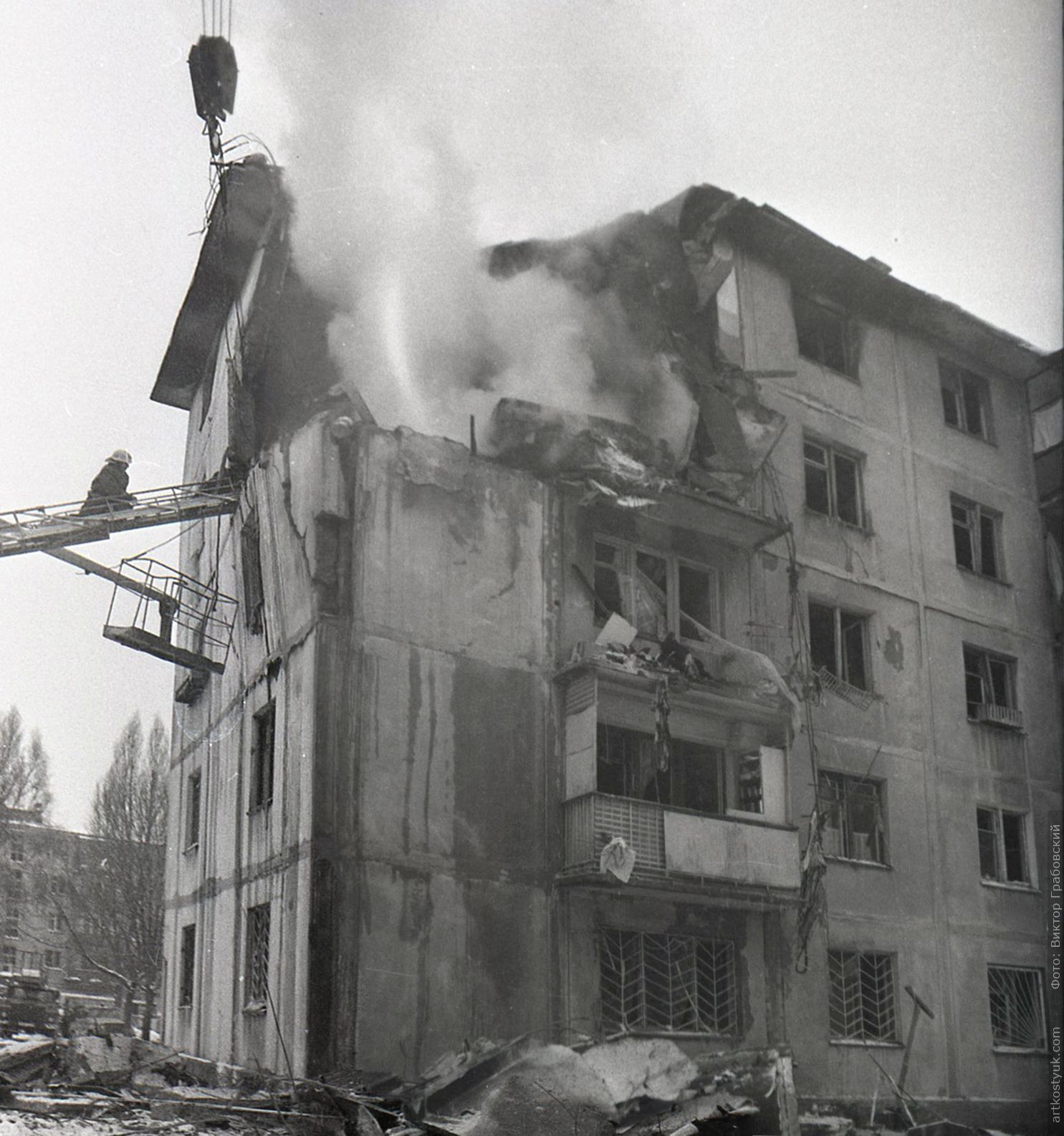 Опубликованы снимки взорвавшегося 23 года назад в Днепре дома. Новости Днепра