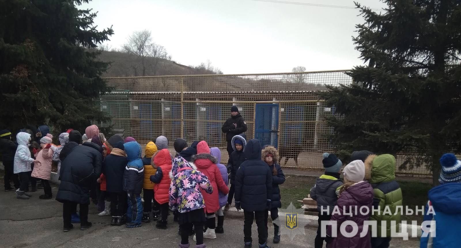 Школьникам Днепра показали, как тренируют служебных собак. Новости Днепра