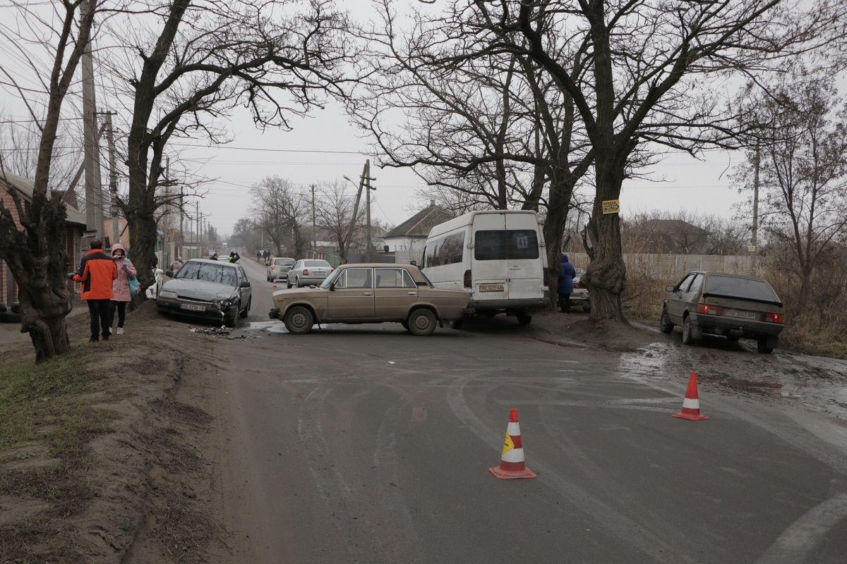 В Днепре маршрутка попала в ДТП. Новости Днепра