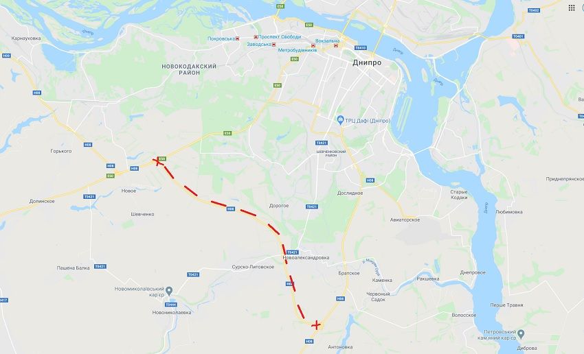 Под Днепром перекрыли объездную дорогу. Новости Днепра