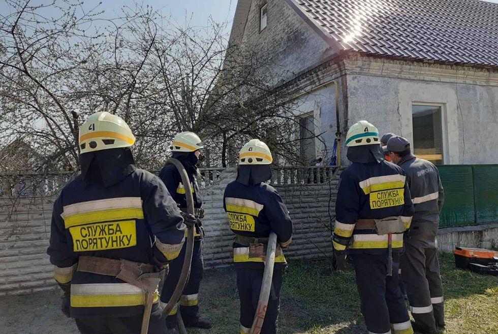В Днепре на жилом доме загорелась газовая труба. Новости Днепра