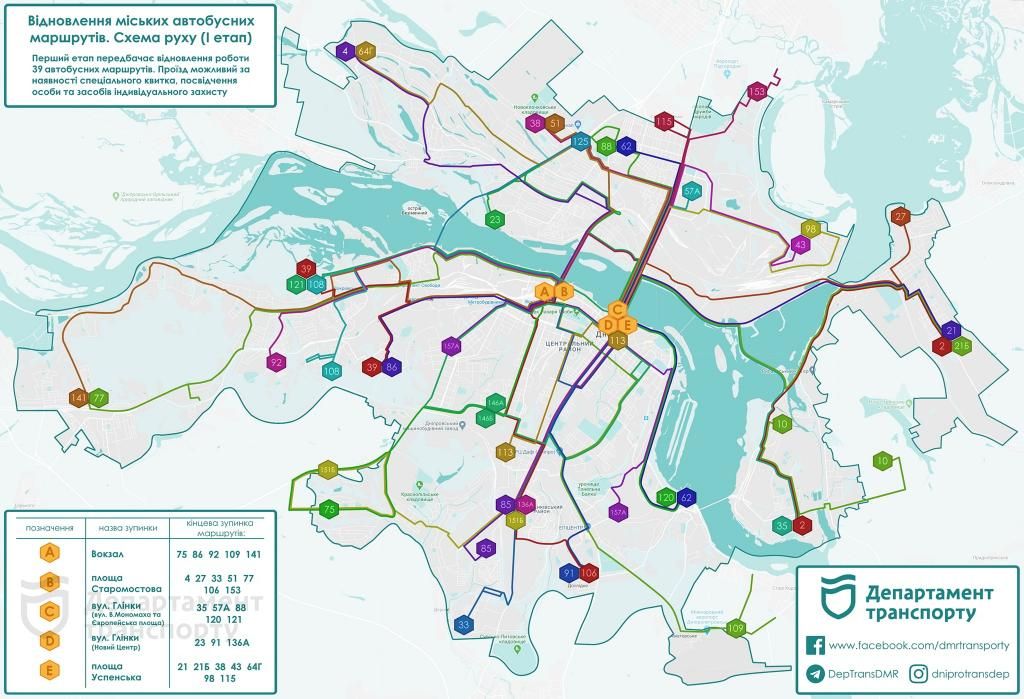 Ситуация с транспортом Днепра 12 мая. Новости Днепра