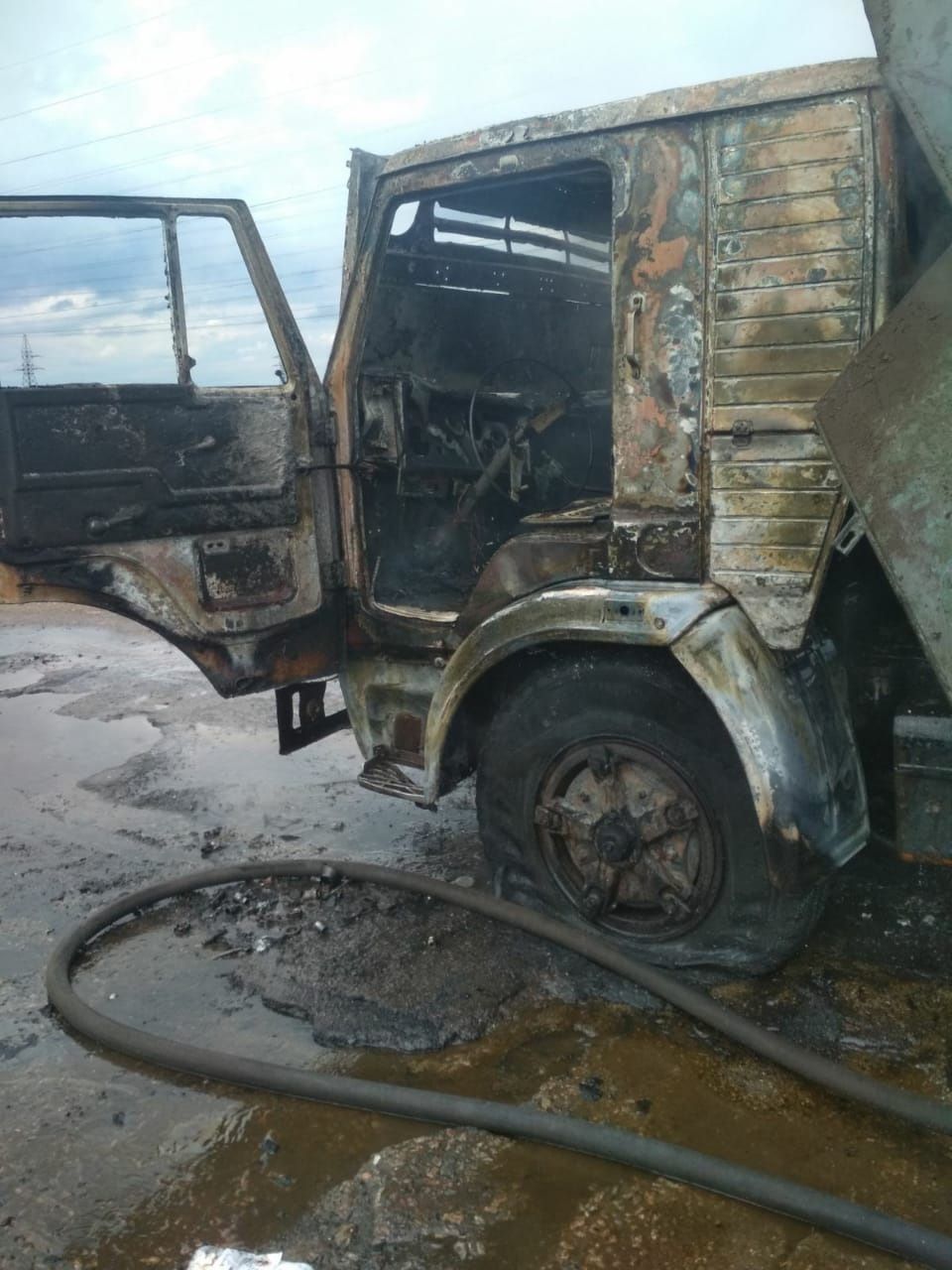 На Днепропетровщине горел грузовик. Новости Днепра