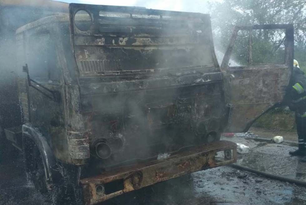 На Днепропетровщине горел грузовик. Новости Днепра