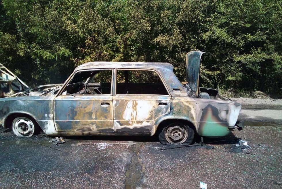 На Днепропетровщине загорелось авто. Новости Днепра