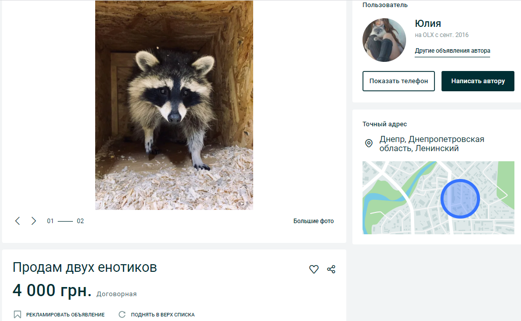 ТОП экзотических животных в Днепре. Новости Днепра