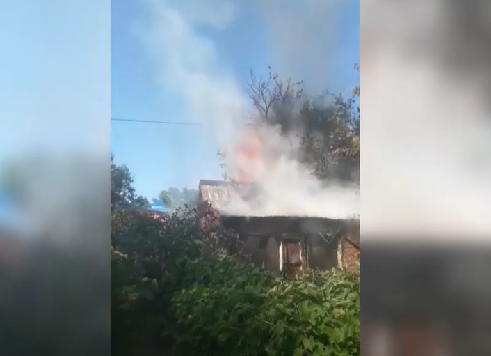 Горел дом. Новости Днепра
