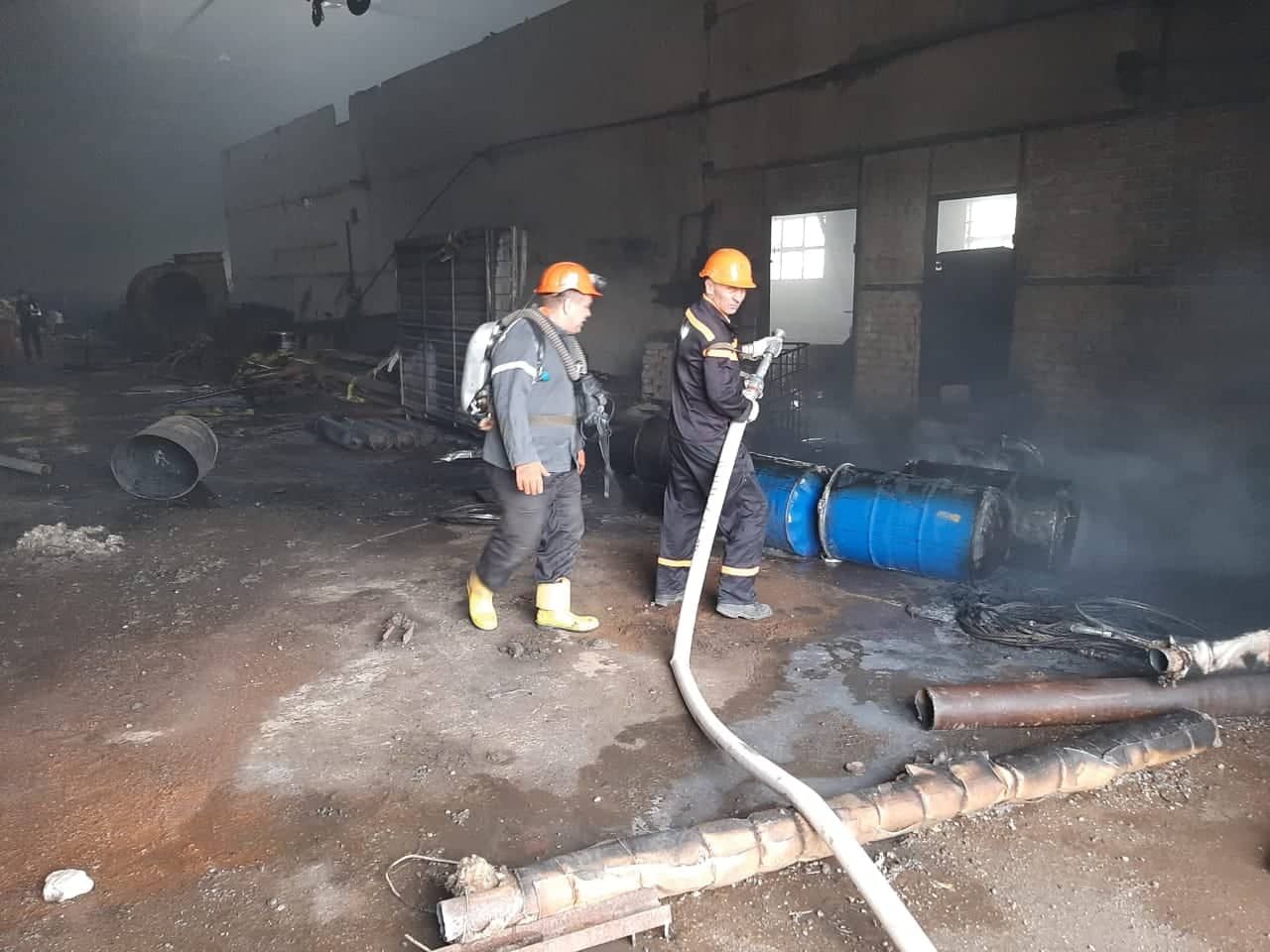 пожар завод