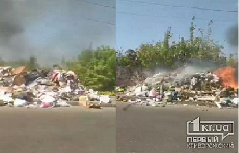 В области огонь охватил стихийную свалку. Новости Днепра