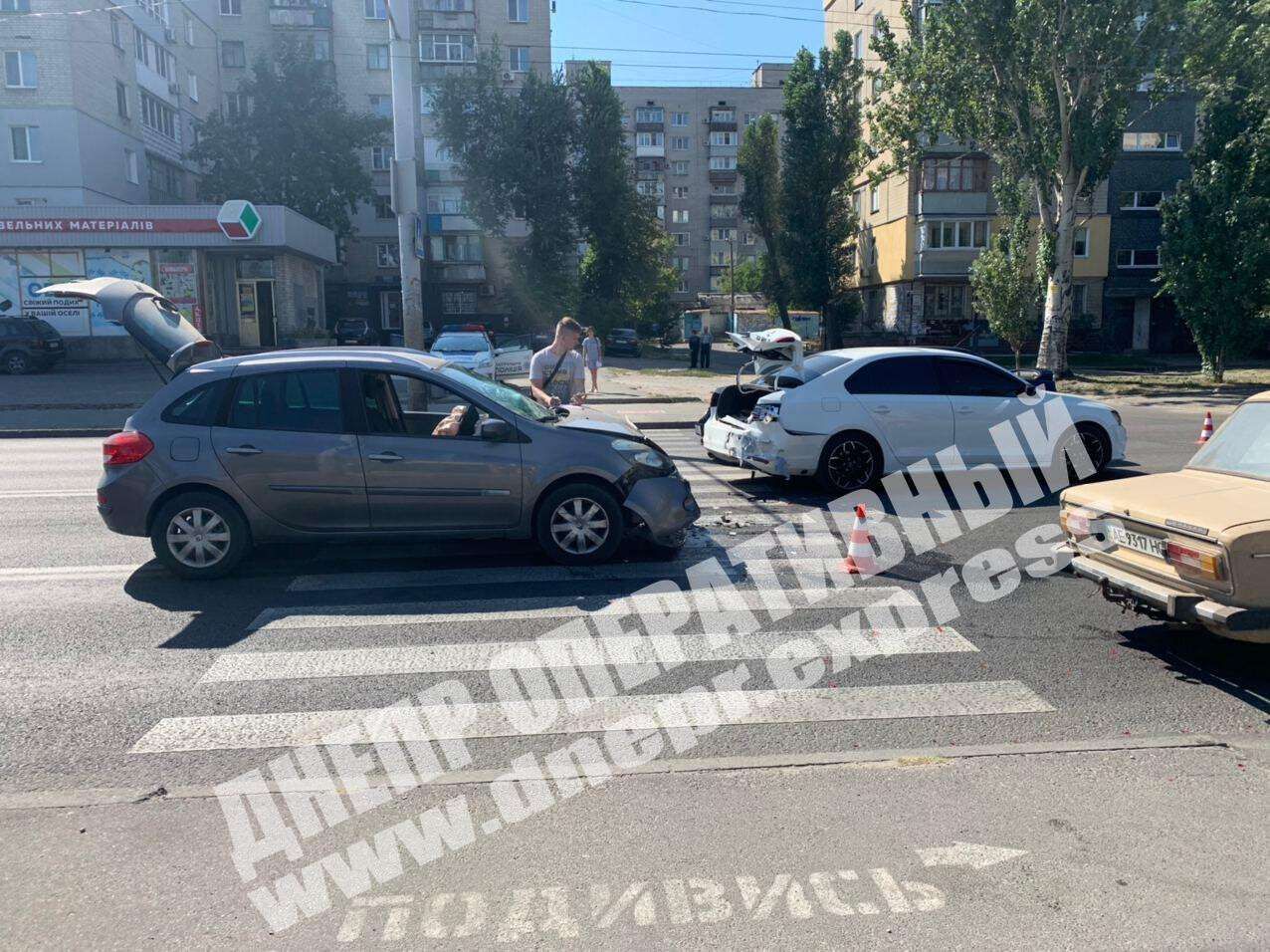 Тройное ДТП в Днепре
