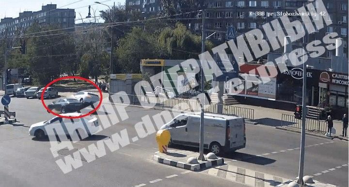 Видео ДТП в Днепре