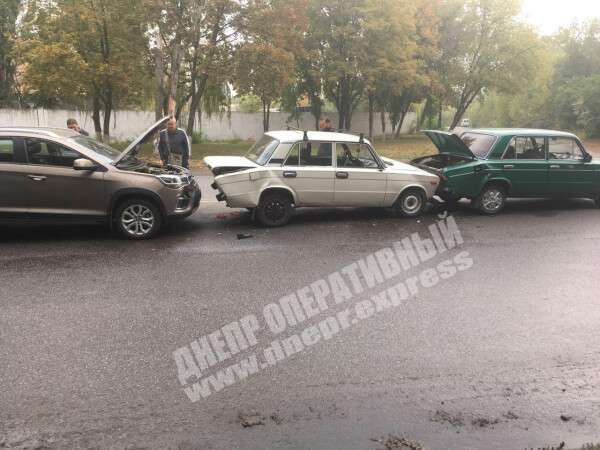 Тройное ДТП в Днепре. Новости Днепра