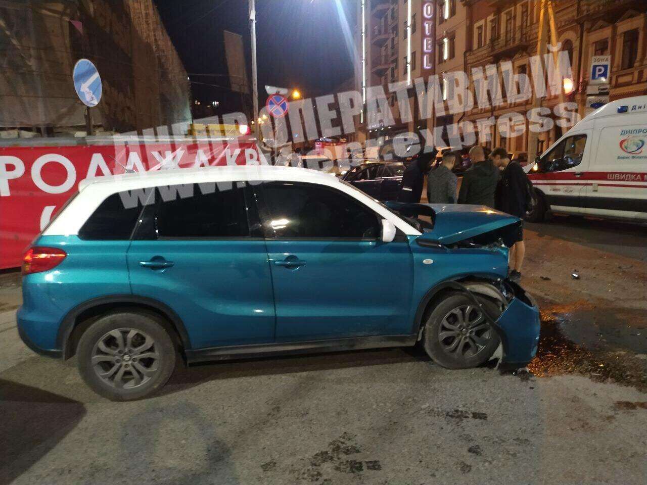 ДТП в Днепре с 2 авто. Новости Днепра