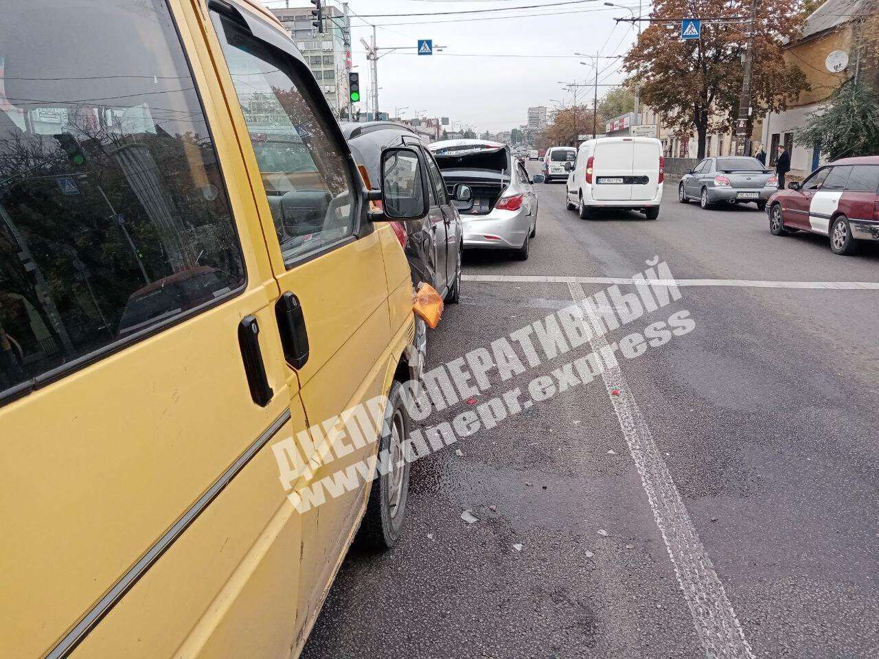 Тройное ДТП. Новости Днепра