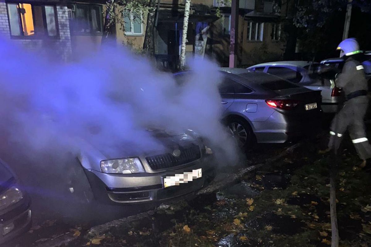 Пожар в автомобиле. Новости Днепра