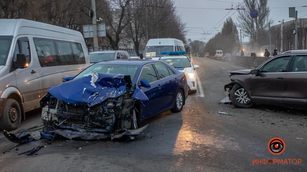 Видео момента аварии. Новости Днепра