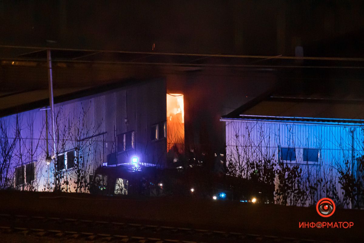 Пожар на мебельной фабрике. Новости Днепра