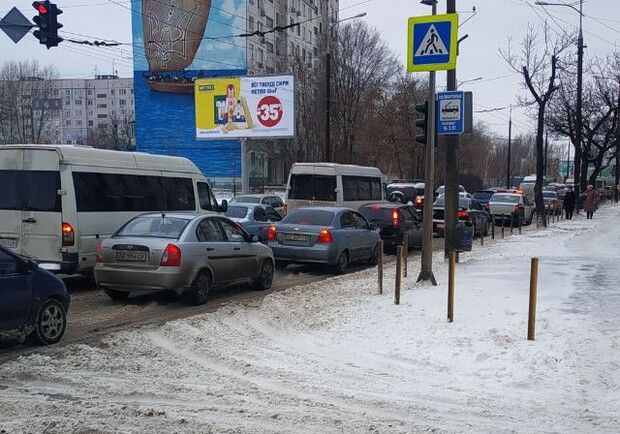 Город в пробках. новости Днепра