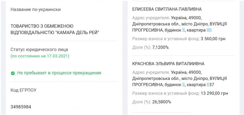 Супруга Загида Краснова получила участок леса возле собственного дома. Новости Днепра