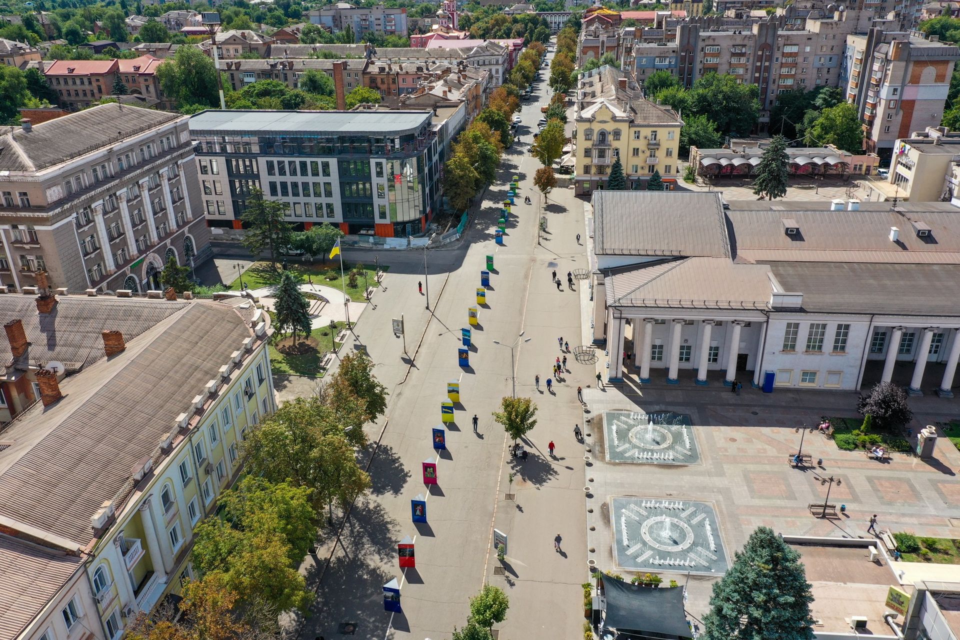 В Кривом Роге установили фотостенды, посвященные независимости Украины