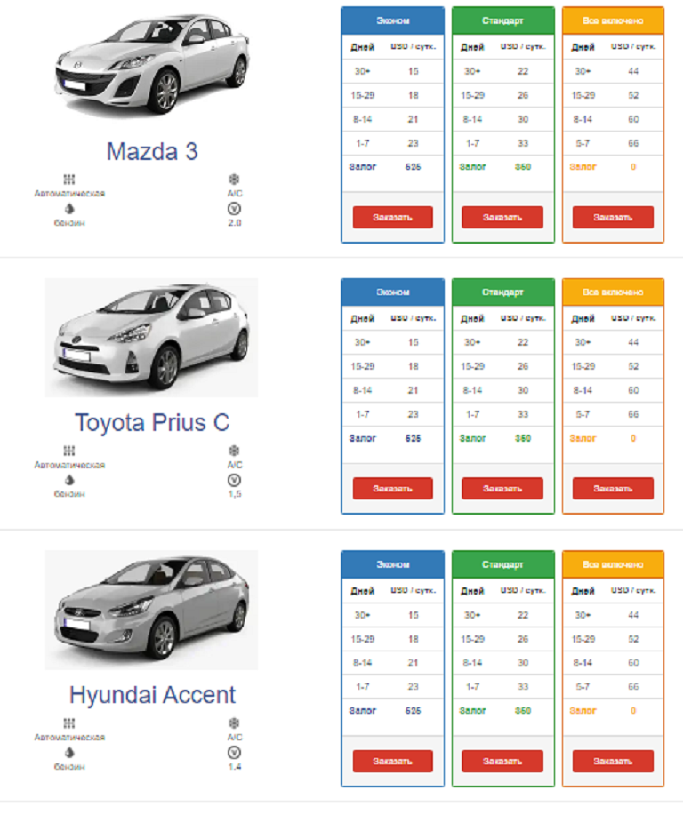 аренда авто