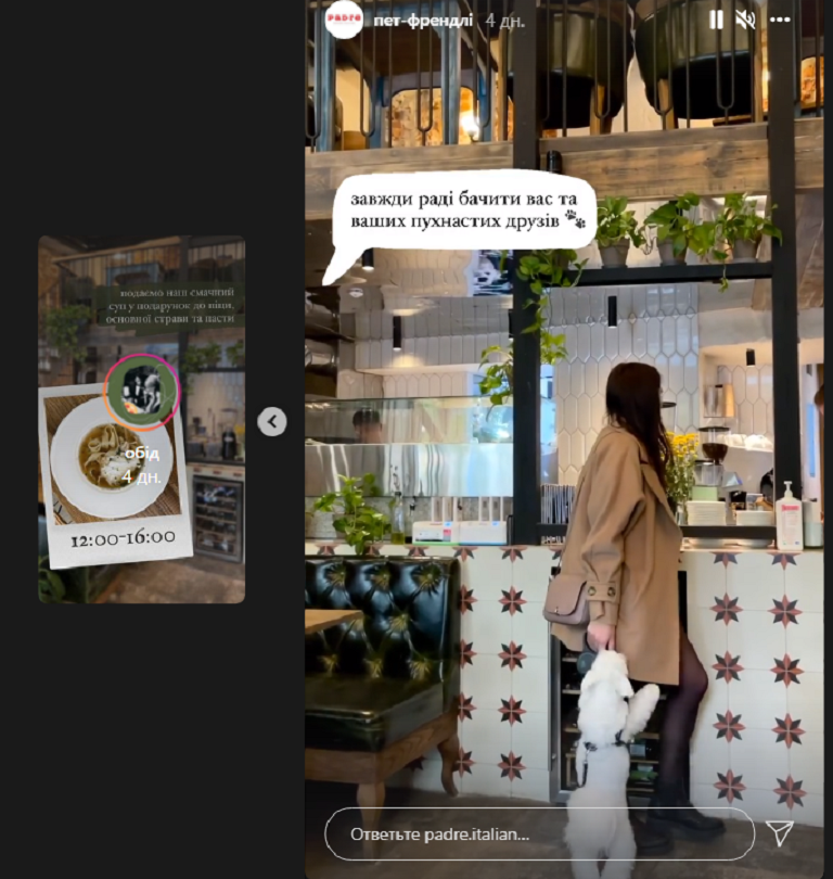 ресторан животные