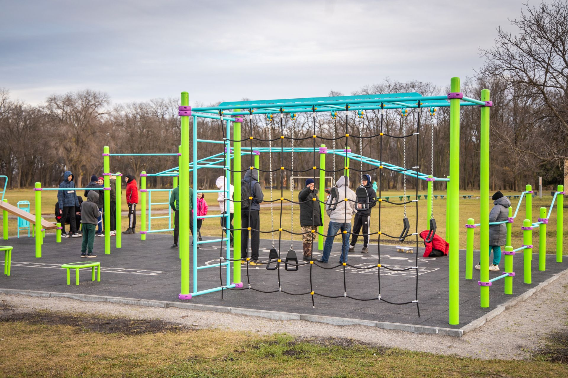 В Верховцево установили 4 мультифункциональные спортивные площадки