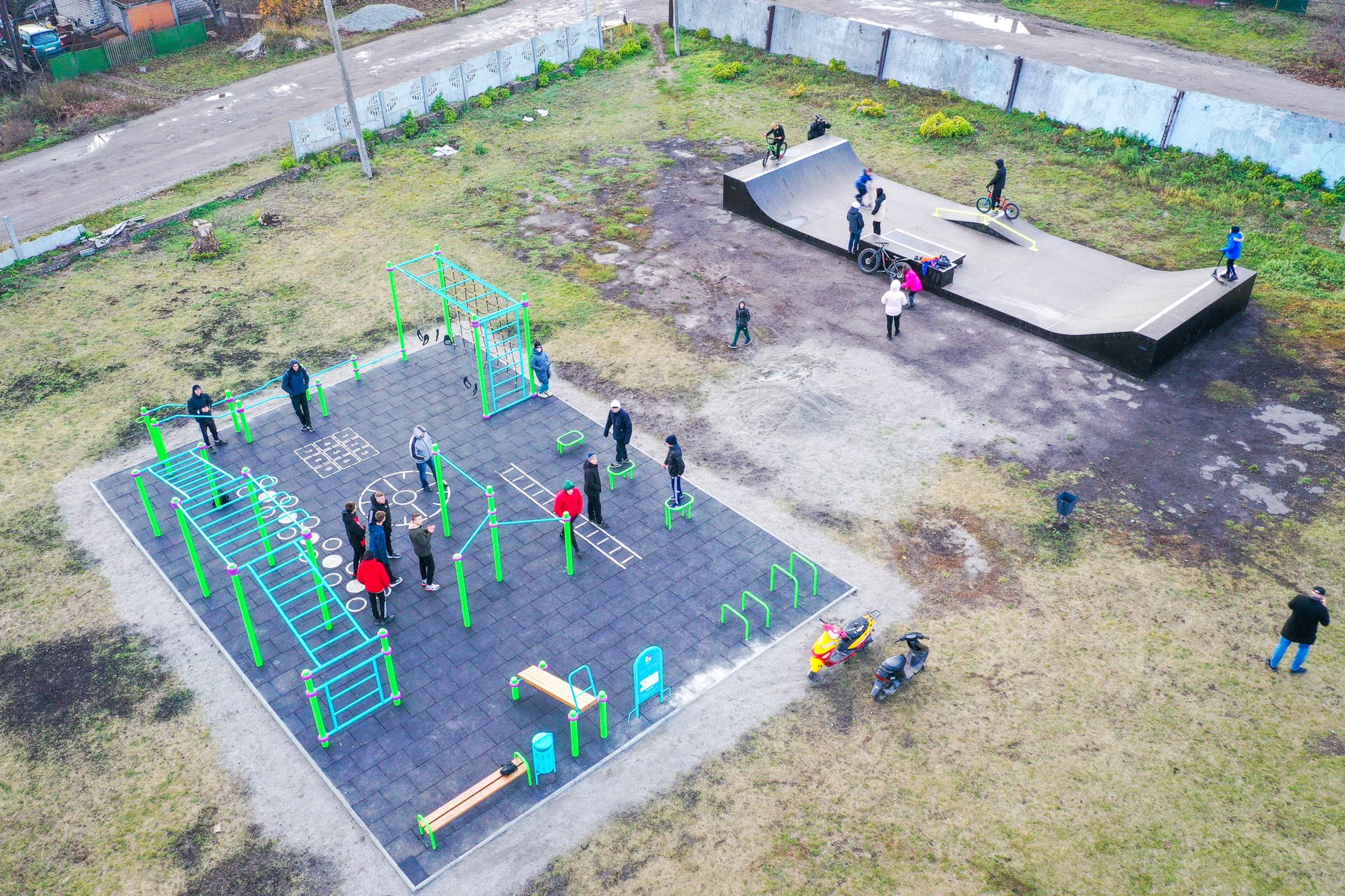 В Верховцево установили 4 мультифункциональные спортивные площадки