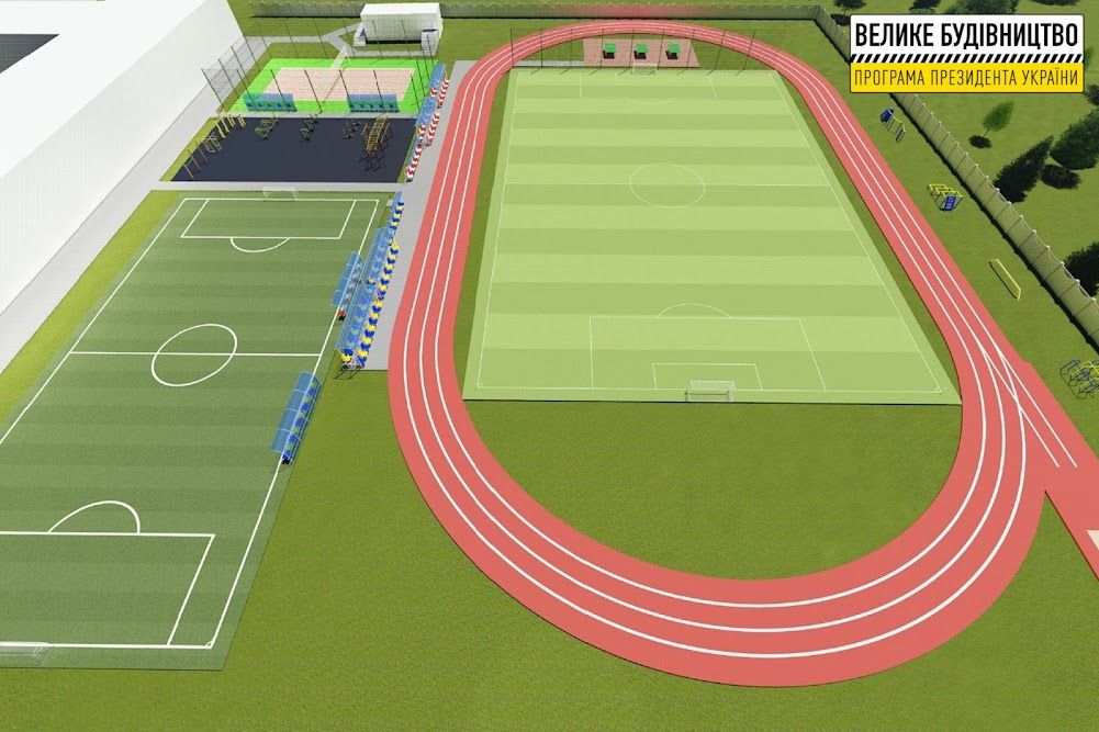 В Петропавловском лицее №2 обновляют стадион