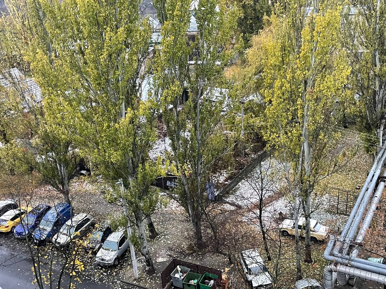 В Днепре ночью выпал первый снег: как выглядит город (фото)