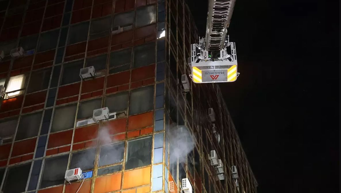 Пожар в Пенсионном фонде