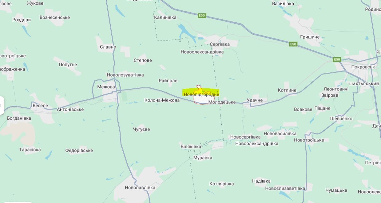 Новопідгородне розташоване на кордоні Дніпропетровщини