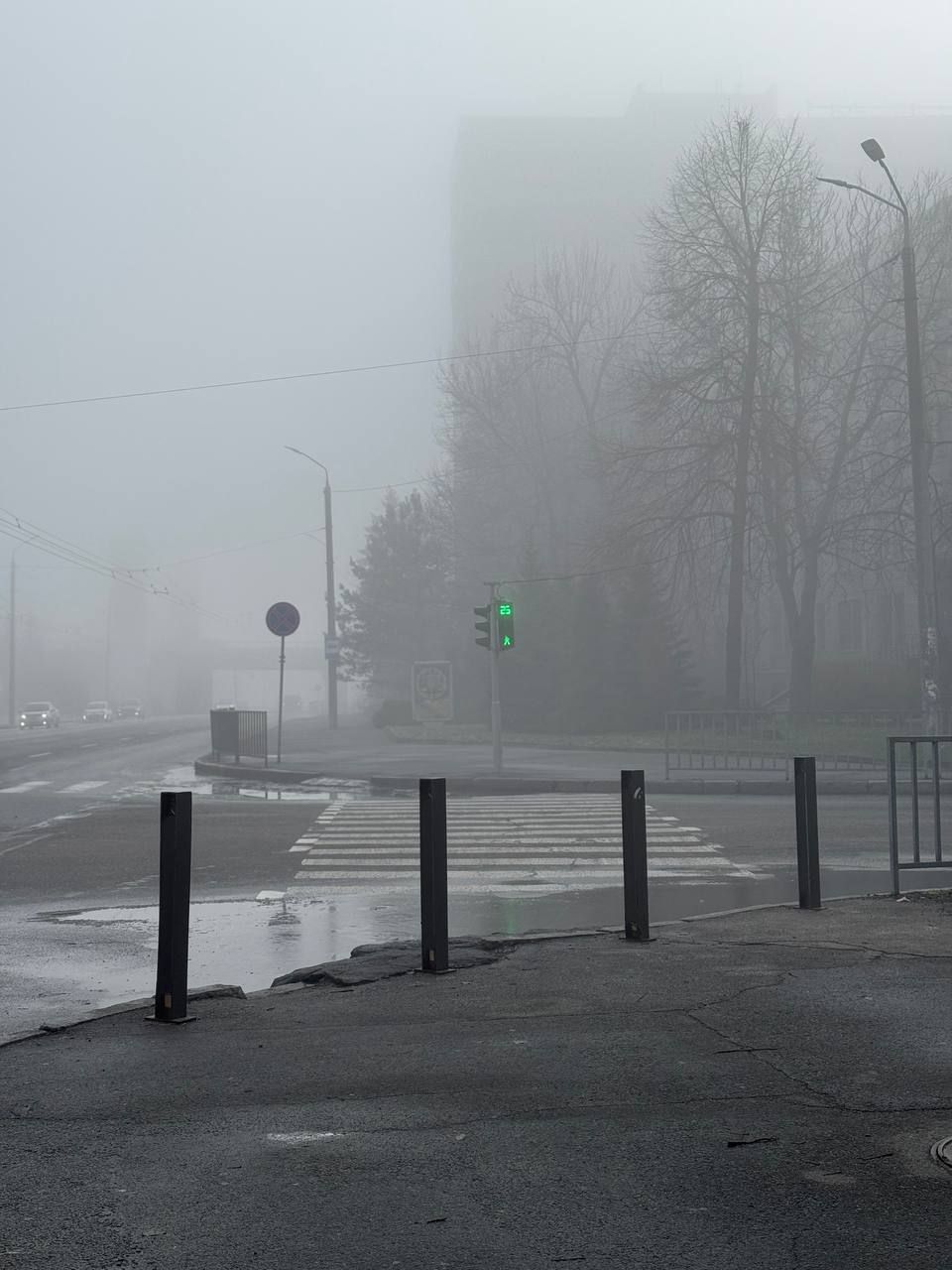 В Днепре сильный туман превратил город в Silent Hill (фото)